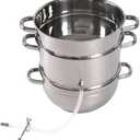 Kitchen Crop Little Creek Stainless Steel Water Distiller, 2 Gallon Capacity, Works on all Stovetops, Double Boiler, Render Lard & Tallow