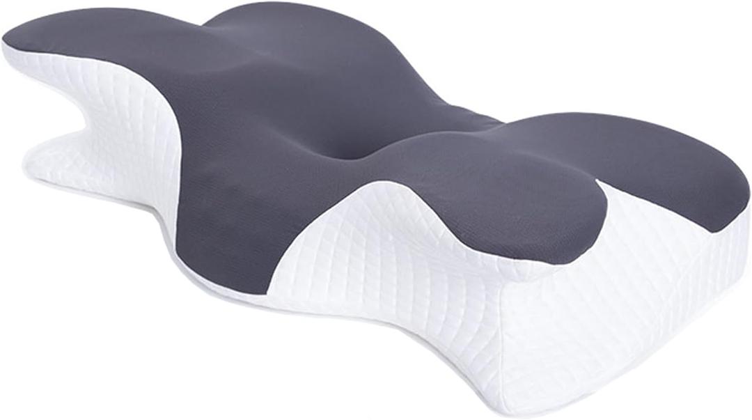 CB Stardust Ergonomic Cervical Sleep Pillow, Memory Foam Pillow Conforming to Neck Curve, Suitable for Back/Side Sleepers