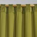Olive Green Velvet Curtains 84 inches - Lime Thermal Insulated Window Drapes for Living Room, Back Tab Luxury Home Decor Curtains for Bedroom Sliding Door, W52 x L84, 2 Panels