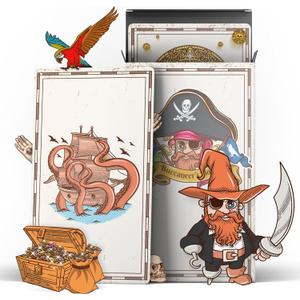5 x Buccaneers Booty - Fun Pirate Playing Card Game for Adults & Kids - Quick, Easy to Learn for Family Game Night - Collect The Treasures & Conquer - Popular Birthdays (3-6 Players, Ages 6+)
