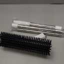 HelpX Floor Scrub Brush with Long Handle, 3 in 1 Scrape and HeavyDuty Stiff Bristle Floor Scrubber Brush with Squeegee and Tweezer for Cleaning Tile Wall Deck Bathroom Patio Garage Kitchen (White)