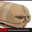 Water Bottle Bag, Outdoor Water Bottle Cover Water Bottle Drawstring Waist Hanging Water Bottle Bag for Men and Women (Black)