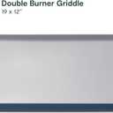 Caraway Double Burner Griddle, 19x12" Griddle Pan | Non-Stick Ceramic Coated, Non-Toxic, PTFE and PFOA Free, Oven Safe and Compatible with All Stovetops, Navy