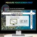 Peslv [2-Pack] 20 Inch Privacy Screen for Computer Monitor 16:9 Aspect Ratio, Eye Protection Anti Blue Light Glare Shield, 20inch Removable Black Blackout Anti Spy Desktop Security Private Filter