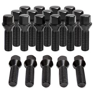 M14x1.5 Extended Lug Bolts for Wheel Spacer, 20PCS 14mmx1.5 40mm Shank Length Conical Seat Aftermarket Wheel Lug Bolts, Compatible with X3 E83 X5 E53 7 Series E6x Mercedes-Benz and More