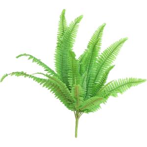 Indoor Hanging Fernwort Leaf Ornament Lifelike Artificial Plant for Bedroom Wall Decor Faux Greenery for Home Decoration No Watering Easy Maintenance