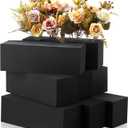 Lallisa 12 Pcs Reusable Floral Foam Blocks Water Weather Resistant Dry Floral Foam for Artificial Flower Arrangements Outdoor Flower Boxes Outside Hanging Planters Wedding Home Decor (9 x 3 x 3") (Black)