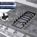 Center Burner Grate Cast Iron Grate Heavy Duty & Stable Support Compatible with Samsung Gas Range NX58H5600SS NX58H9500WS NX58R5601SS Replace#: DG94-00938A DG94-00469A DG94-00469B
