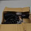 WATERWICH 7 Wire to Wire 6 Trailer Plug Kit with Female Receptor & 7 Pin to 6 Pin Trailer Adapter Coiled Cable & Mounting Bracket, 8FT Waterproof Flexible Cable (Black)