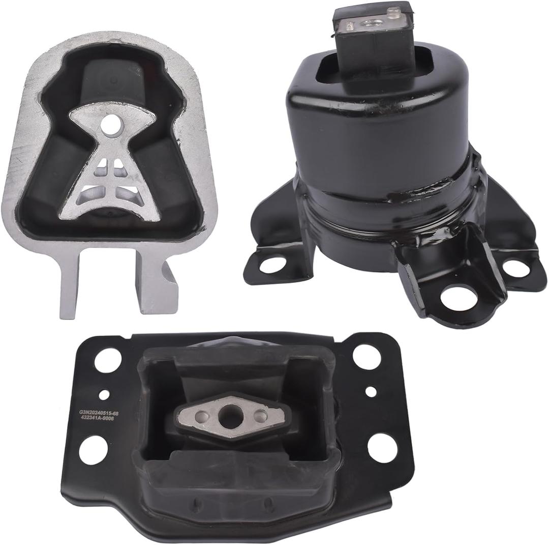 3Pcs Engine Mount Set Replacement for 2013-2020 Ford Fusion 2.5L Automatic Motor Mount Kit Part#A5603, A5710, A5606, 6G9Z6068A, BG9Z6068A, DG9Z6038H, DP5Z6068A
