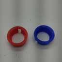 49190 HVAC Gauge Boots Cover for Ye-llow Jacket JB 3-1/8" HVAC Gauges, Refrigerant Gau-ge AC Gaug-ES Manifold Protective Cover (Red & Blue)