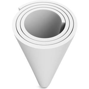 MEARCOOH EVA Foam Cosplay White 12mm Thick (1mm to 20mm) Large 35.5" x 59" Sheet Premium High Density 86 kg/m3 for Cosplay, Crafts Projects