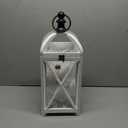 Farmhouse Wooden Lantern Rustic Candle Lanterns, Vintage Large 9” x 9” x 29”  for Indoor & Outdoor Decor, Decorative Lanterns Without Glass Panels