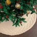 Mr. Pen Christmas Tree Skirt - 48 Inch Knitted Xmas Tree Skirt
