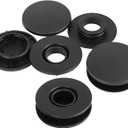 4 Set Car Floor Mat Fixation Clips Anti-Slip Buckle Fastener Holder Compatible for Mercedes GLK SLK ml RS 350 600, Durable Plastic Black