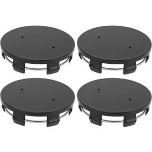 4 Pcs 70mm 2.76" OD - Universal Car Wheel Hub Center Caps - Car SUV Trucks Auto Hub Covers Scratch Resistant Rustproof - Durable Plastic Gloss Black