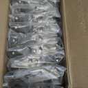 Glass Cabinet Door Hinges, 304 Stainless Steel, Hydraulic Soft Close, Magnetic Latch,Door Hinge for 4-9mm Thickness, Durable (4PCS-Glass Door Hinges-Silver)