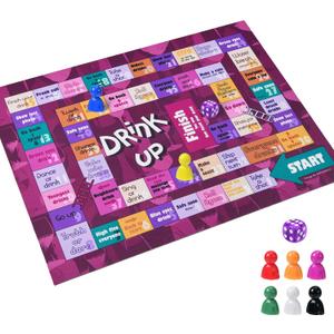 Drinking Board Game,Leather Mat Drinking Games for Adults,Interactive Girls Night Drinking Games,Bachelorette Party Games