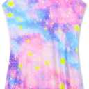 Nymphperi Girls Gymnastics Leotards Toddler Sleeveless Tank Biketards Tumbling Dance Unitards for Kids Class Training (4-5T, Purple Blue)