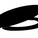 Centoco Toilet Seat Elongated, Residential, Top Mount Plastic Hinge, Black (Closed Front / Made in the USA)