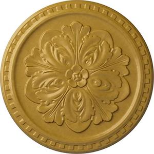 Ekena Millwork CM16ERIGS 16-7/8" x 5/8" Emeryville Ceiling Medallion, Iridescent Gold