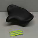 Oversized Bike Seat for Men & Women Comfort, Extra Wide Bicycle Seat Cushion, Comfortable Wing Padded, Large Replacement Saddle for Peloton, Stationary Exercise Bike, Ebike, Cruiser, City Bike (Black)