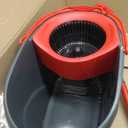 O-Cedar EasyWring Microfiber Spin Mop, Bucket Floor Cleaning System, Red, Gray, Standard