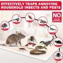LULUCATCH Mouse Traps, 20 Pack Pre-Baited Sticky Mouse Traps Indoor for Home, Non-Toxic Bulk Sticky Pads, Glue Traps for Rats, Bugs, Spider, Mice, Cockroach, Pet Safe, Easy to Use