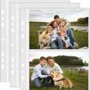 30-Pack 4"x6" Photo Sleeves for Ring Binders, Total 120 Pockets, 6.9"x8.6"