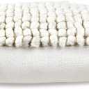 Signature Design by Ashley Aavie Farmhouse Square Wool Accent Pillow, 20 x 20 Inches, White
