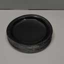 50 Pieces of Paper Plates, Round Black Party Plates Pack, Disposable 9 Inches Paper Dinner Plates, Everyday Use Plates for Daily Meals Picnic Camping Birthday Christmas Thanksgiving Supplies
