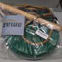 KINSPORY Disc Swing for Kids, Swing Set Accessories, 7FT Height Adjustable Gym Monkey Bars, Hanging Tree Seat for Backyard, Outdoor Play Equipment - Green