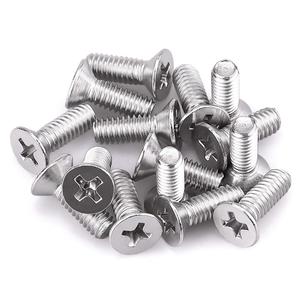 #10-24 x 1/4" Phillips Flat Head Machine Screws, 304 Stainless Steel (18-8), Coarse Thread UNC Fully Threaded, 100-pack