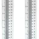 7" Plastic Rain Gauge Replacement Tube, 8.25 x 2.25 x 1.75 inches Cold Resistance Crack Resistance for Outdoor Garden Yard Home, 2PCS