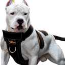 KNK | Heavy Duty Dog Harness for Pitbulls, Bullies and Large Breeds - No Pull, Ultra Durable, Soft Padded Chest, Metal Leash Attachment