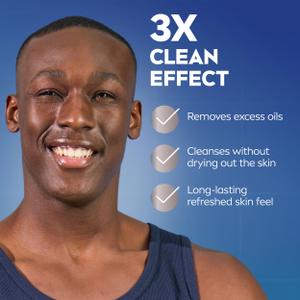Nivea Men Face Wash Cleans and Moisturizing with Menthol and Vitamin E, 5 Ounce