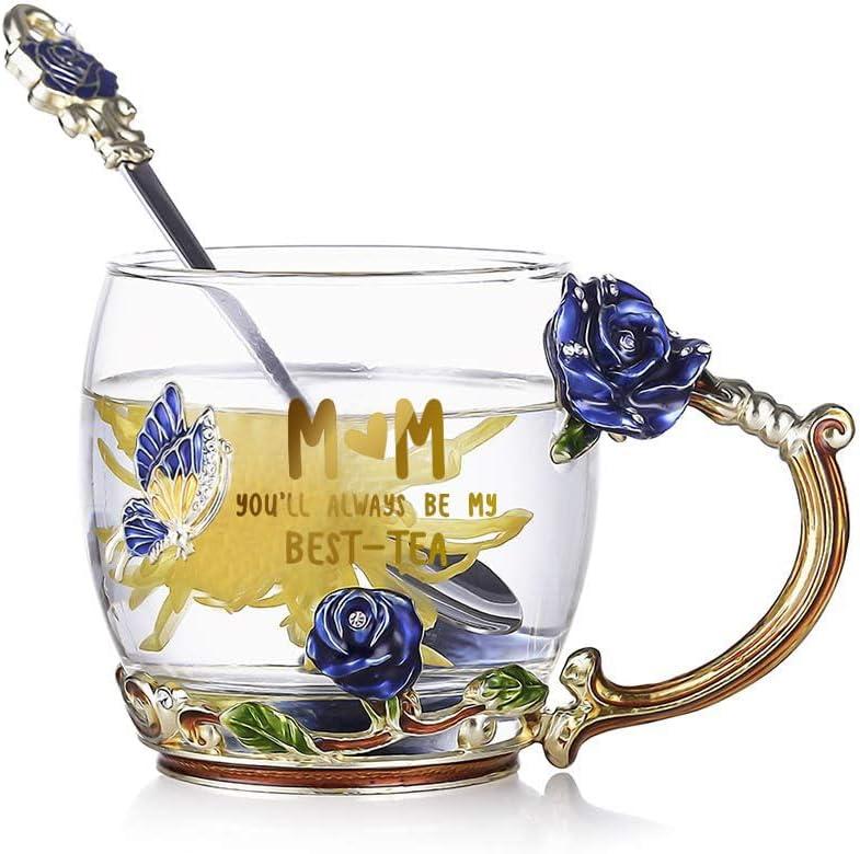 2 x Mothers Day Gifts flower Mug for Mom from Daughter Son,Mum Gift for Mother Stepmom New Mama Women,Unique Ideas Presents for Mom Birthday Valentines Day