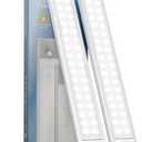 10inch Under Cabinet Lights, Motion Sensor Light Indoor, Wireless Closet Lights, 1800mAh Rechargeable Battery, Magnetic, 5 Levels Dimmable, Under Counter Lights for Kitchen, Bathroom (2 Pack)