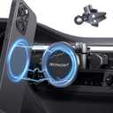 PROfezzion CD Slot & Vent Clip Combo Magnetic Phone Holder Compatible with MagSafe on Car CD Player Slot or Air Vent for iPhone 17 16 15 14 13 12 Pro Max Plus, Mag-Safe Case & All Phones