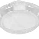 9-Inch Double Handle Heat Resistant Glass Baking Dish Round Bakeware for Oven and Microwave for Pizza Roasting and Baking