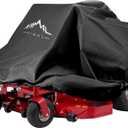 Himal Outdoors Zero Turn Mower Cover, Heavy Duty 600D Polyester Oxford, UV Protection Universal Fit with Drawstring & Cover Storage Bag, Mower Protector for Decks Up to 60"