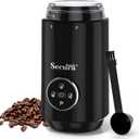 Secura Brands Electric Coffee Grinder with Coarse to Fine Multiple Grind Setting for Coffee Bean, Spices & Herbs, Black
