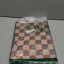 Titanium Cutting Board with Knife Sharpener, Pure Titanium & Acacia Wood Cutting Boards for Kitchen, Double Sided Checkerboard Chopping Board with Handle & Stand, 16.7”×10.4”x×1.2”