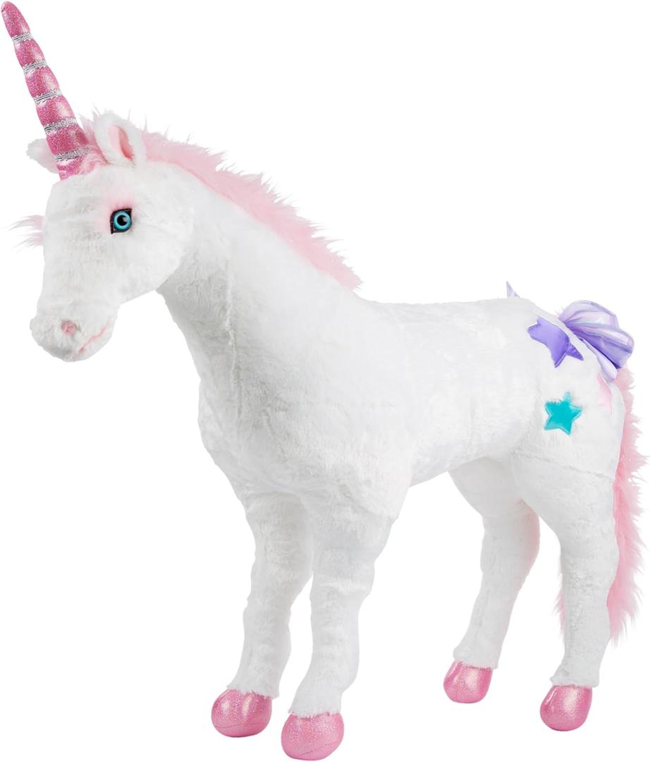 Melissa & Doug Giant Unicorn - Lifelike Stuffed Animal (Over 2 feet Tall)