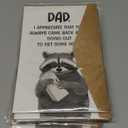 10 Pcs Pawzity Funny Fathers Day Card - Happy Fathers Day Cards for Dad from Daughter, Son, Kids - Funny Cards for Dad, Daddy - Single 5.3''x 8'' Folded Cute Greeting Card with Envelope