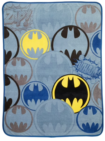 Batman Kids Fleece Throw, 46" x 60", Warner Brothers