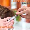 High-end Professional Extremely Very Sharp Barber Hair Cutting Scissors Hairdresser Shears For Hair 5 Inch Haircut Scissor Made Of Stainless Steel Alloy For Hairdressing Salon and Home Use