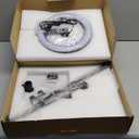 Ring Light with Stand for Desk, Adjustable Overhead Phone Mount with 10" Ring Light Tripod for iPhone, Phone Tripod with Light and Remote Phones Holder for Video Recording, Live Stream, Cooking Video