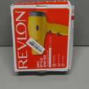REVLON Compact Hair Dryer | 1875W Lightweight Design, Perfect for Travel, (Yellow)