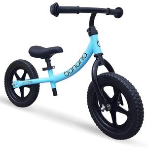 banana bike Balance Bike - Lightweight Toddler Bike - No Pedal with Adjustable Handlebar and Seat - Ideal Training Bicycle for Kids - Multiple Colors (Blue)